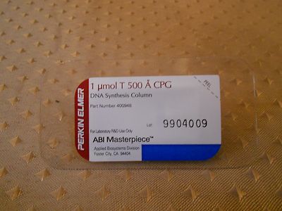 New ABI CPG Synthesis Column 1.0 µmol 500 Angstrom Pore Size, T, Thermo Fisher