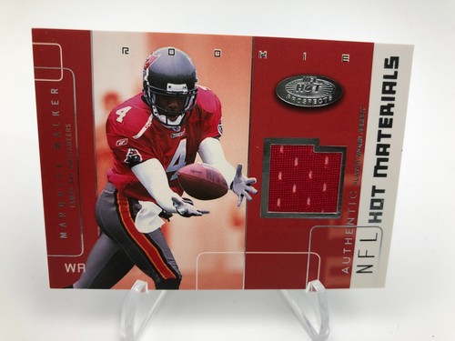2002 MARQUISE WALKER JERSEY Fleer NFL HOT PROSPECTS Card MICHIGAN BUCCANEERS - Picture 3 of 5