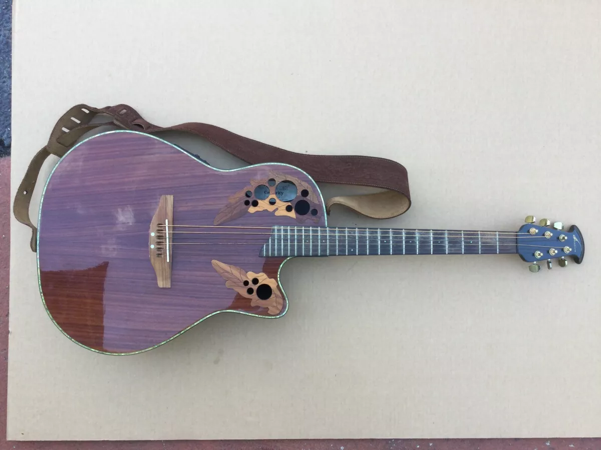 Acoustic Guitar Ovation Celebrity CC48 w/Pickup Equaliser Dark Wood Black Plasti