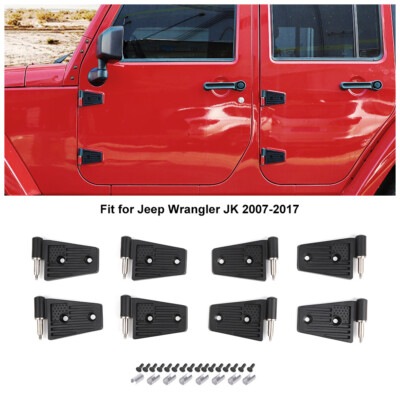 Replacement US Flag Pattern Door Hinges Kit for 07+ Jeep Wrangler JK & Unlimited