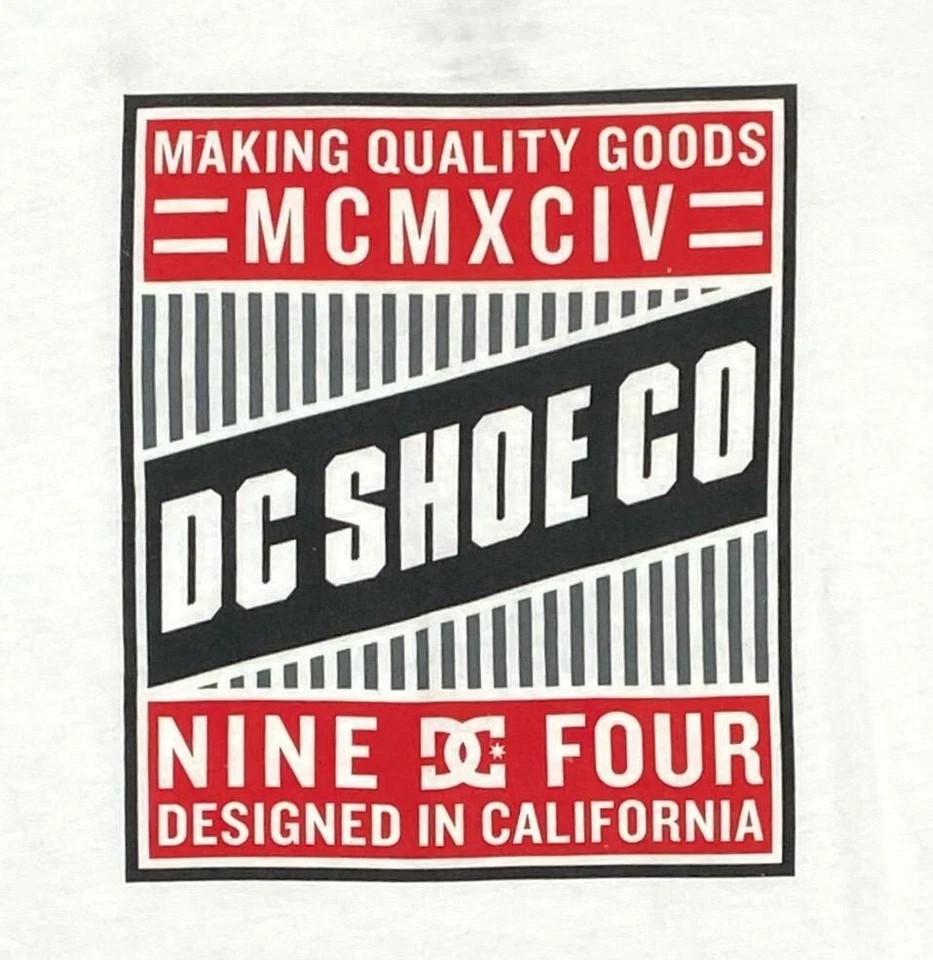 DC Boys White Tshirt Small (8-10) Youth Kids Graphic Tee Designed in California - Image 2 of 4