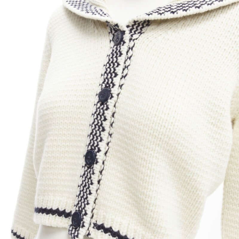 CHRISTIAN DIOR 2021 Mariniere wool cashmere beige sailor CHRISTIAN DIOR 2021 Mariniere wool cashmere beige sailor
