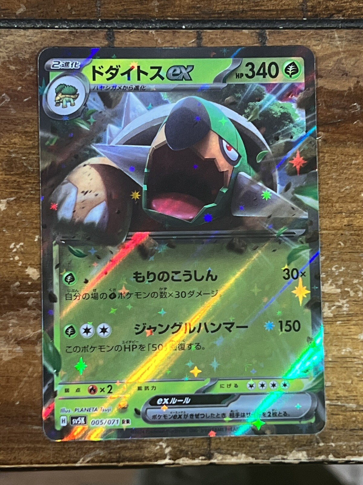 Torterra ex 005/071 RR Wild Force sv5K Pokemon Card Japanese NM/M