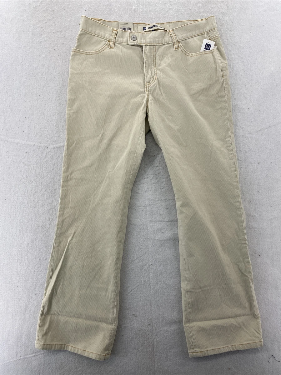 GAP Corduroy Pants Womens 30 Beige Real Straight Low Rise Cords Stretch  Jeans