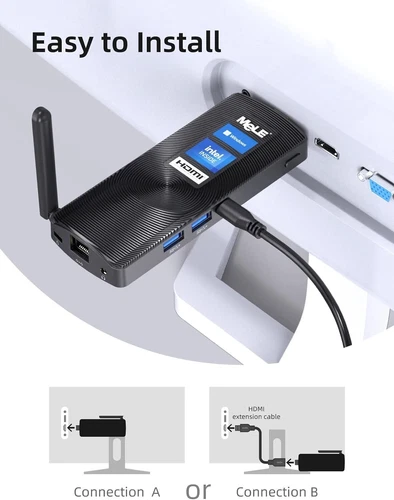 MeLE PCG02 Fanless Mini PC Stick Desktop,J4125 8GB 256GB Windows 11 Pro 4K HD... - Picture 6 of 24