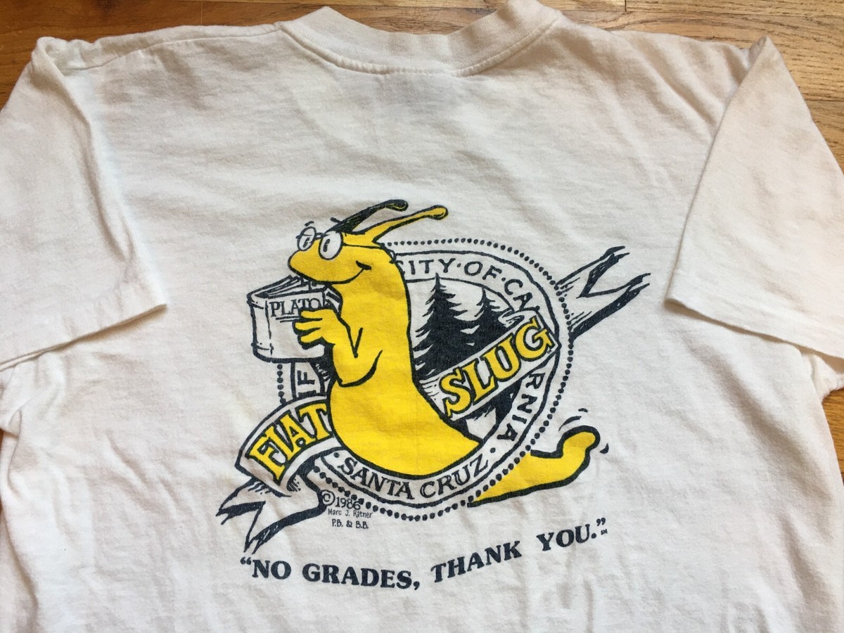 Vtg UC Santa Cruz Shirt 1986 Banana Slugs Marc Ratner Fiat Slug No 