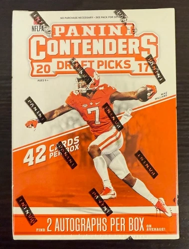 2017 Panini Contenders Football Draft Sealed Blaster Box-2 autos! MAHOMES RC YR