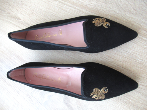 Wunderschöne Ballerinas Pretty Ballerinas gr. 35 Veloursleder Käfer/Messing=NEU - Bild 13 von 14