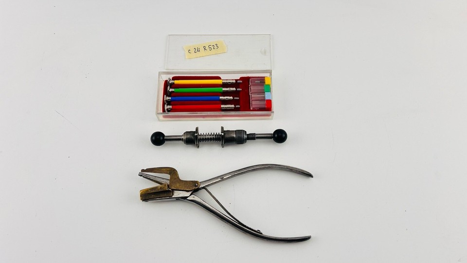 Watchmaker Case Opener Tool Set Pocket Watch Bow Pliers Screwdriver