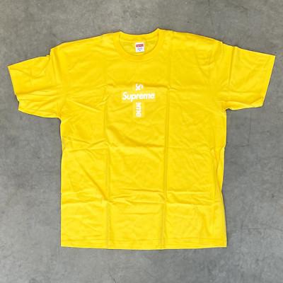 トップス knmen127-0811Supreme 20AWCROSS BOXLOGTee Supreme Cross Box Logo Tee Black White F/W 20 | eBay