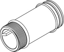 Moen 4" Sloan Extension Nipple for Battery-Powered AC-Powered Flush Valve Chrome