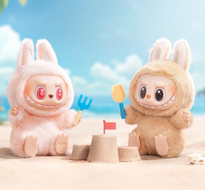 The monsters Have a seat DADA ダダ ピンク Genuine POP MART Labubu The Monsters Have A Seat Summer