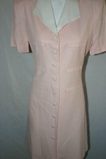 Lois Snyder Dani Max Women's Pink Dress Work Office Dressy Business Size 10