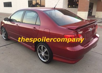 Spoiler For Toyota Corolla 2003-2008 W/Light Wing Unpainted Primer New