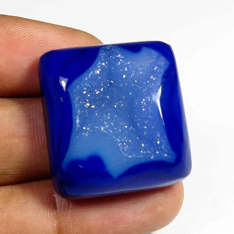 Натуральный оконный драгоценный камень друзы агат 26x24 мм подушка жеода оникс кабошон OD-1122 - Изображение 4 из 4