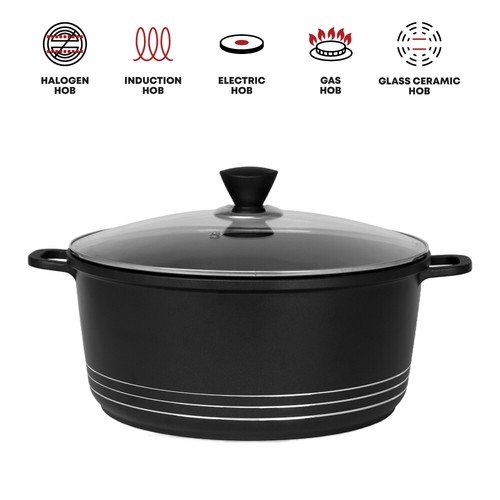 Juego de olla antiadherente fundida a presión de 5 piezas utensilios de cocina cazuela de inducción - Imagen 131 de 141
