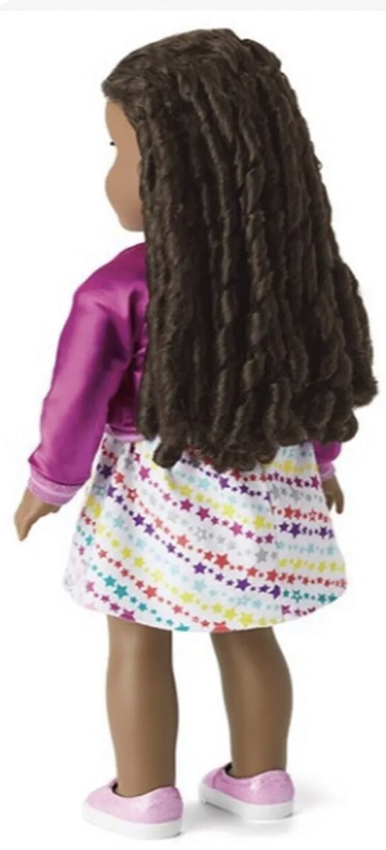 NIB American Girl JLY #67 Doll, Dark Skin, Black-Brown Hair, Brown