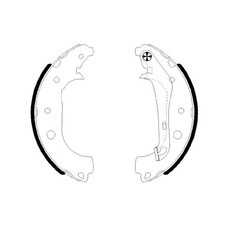 Bremsbackensatz hinten für Ford Ecosport | 23986086