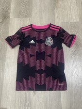 Adidas Youth Mexico National Team 2021 Home Jersey Black/Pink Size XS Soccer Top