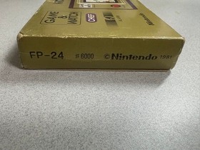 Nintendo Game & Watch CHEF FP-24 Wide Screen with Box Tested