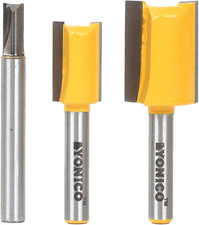 Router Bits Set Dado Straight Bit Undersize Plywood 3 Bit 1/4-Inch Shank 14323Q