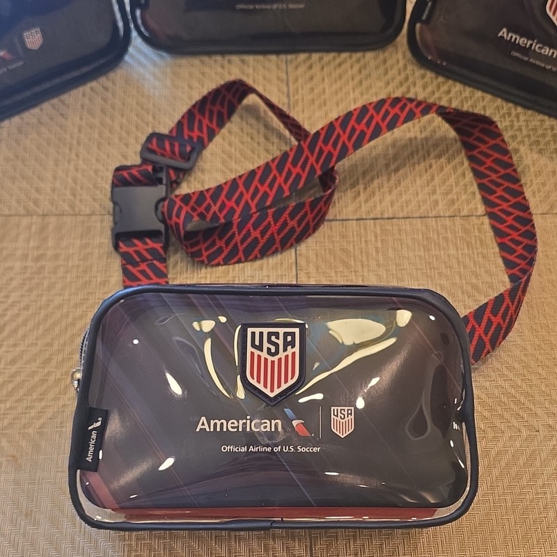 American Airlines USA 2026 FIFA Clear Crossbody Bag.     3 Additional Bags