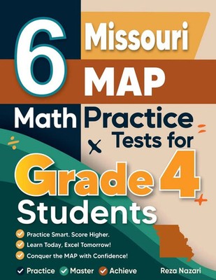 6 Missouri MAP Grade 4 Math Practice Tests Reza Nazari Taschenbuch Englisch 2026