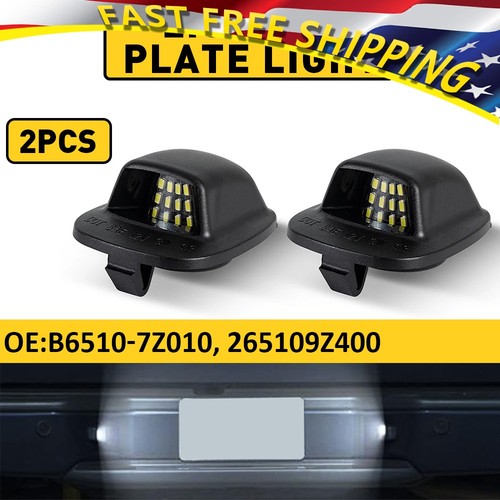 AUXITO 6000K White LED License Plate Lights – For 2007-2019 Nissan Frontier – CANbus Compatible, IP67, 2 PCS