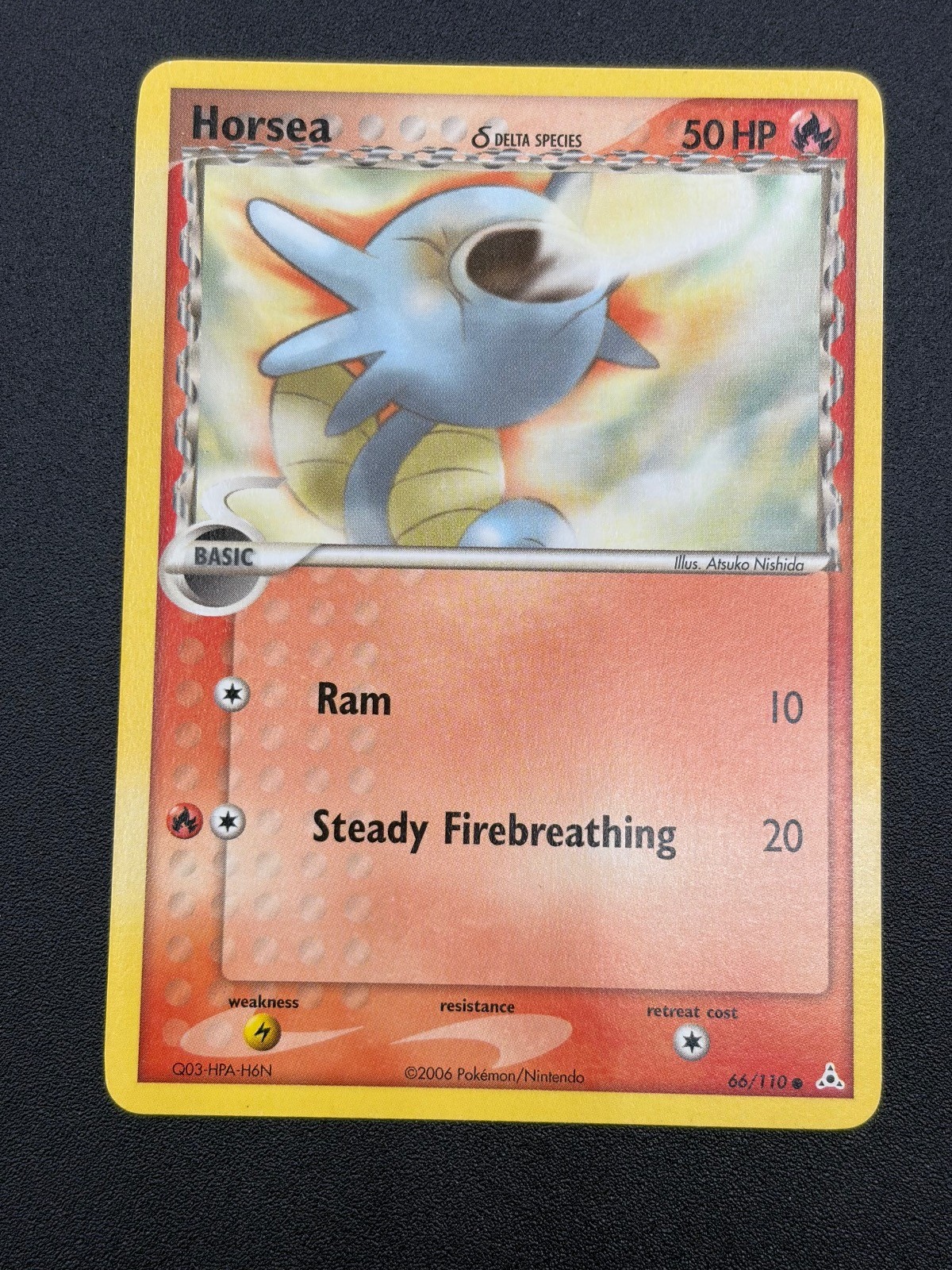 Horsea LP 66/110 Common Holon Phantoms Pokemon