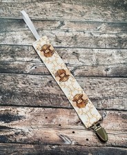 Western Country Cowboy Cowgirl Farm Cow Baby Toddler Pacifier Clip