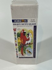 Horizon Glass Water Bottle 32 oz With Tube Heavy Duty Made In USA 51557