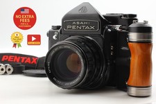 Split Screen Top MINT w/ Grip Strap Pentax 6x7 Mup TTL T 105mm From JAPAN