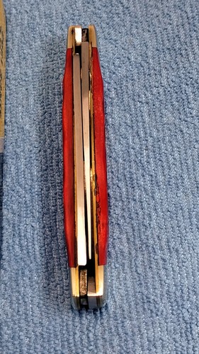 BUCK KNIVES #372 Muskrat SMKW Exclusive "Collectors Series"Red Jig Bone 2006 MIB - Picture 15 of 18