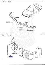 Pare-choc avant Mazda RX7