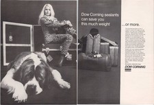 Dow Corning Vintage 1969 Aerospace Sealants Magazine Print Ad
