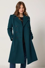 M&Co Women's Double Breasted Tailored Coat