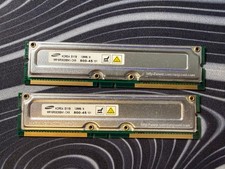 Samsung 2x128MB RDRAM PC800-45 RIMM MR16R0828BN1-CK8 800MHz Rambus Memory