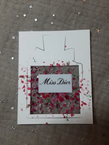 Carte Parfumée Perfume Card . C. Dior Miss dior