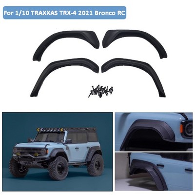 4 Stück Rad-Augenbrauen-Schmutzfänger für 1/10 TRAXXAS TRX-4 2021 Bronco RC Part