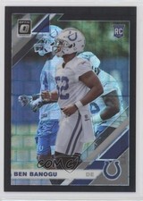 2019 Panini Donruss Optic Rookies Black Pandora Prizm 15/25 Ben Banogu #124 1b8