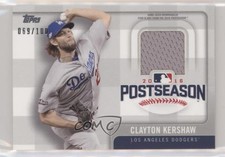 2017 Topps Postseason Performance Relics 69/100 Clayton Kershaw #PPR-CK i4v