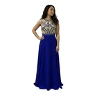 Brand New  Beaded Royal Blue Long  Prom Dress Pageant Formal Gown