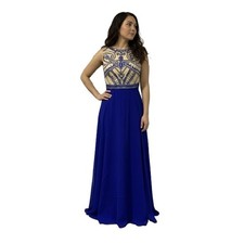 Brand New Beaded Royal Blue Long Prom Dress Pageant Formal Gown