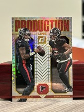 2025 Panini Donruss- Michael Penix Jr/Bijan Robinson #7 Galactic Production Line