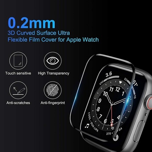 3-Pack For Apple Watch 8 7 6 5 4 3 SE Full Screen Protector iWatch 38/42 40/44mm - Picture 8 of 10