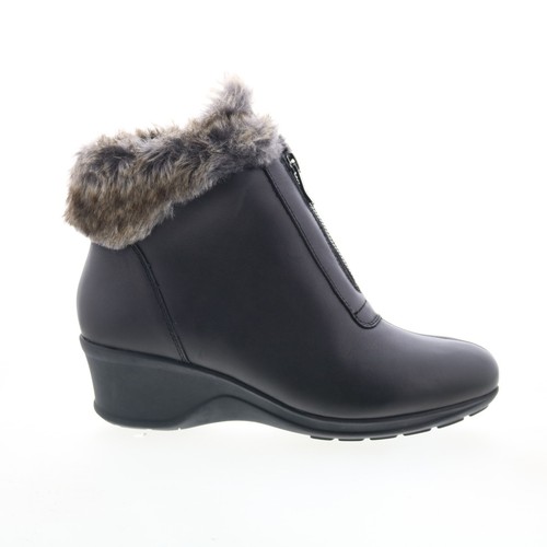 Easy Spirit Fairlae SEFAIRLAE Womens Black Leather Casual Dress Boots 7