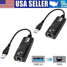 USB 3.0 Gigabit Ethernet LAN RJ45 1000Mbps Network Adapter For Windows PC Lot