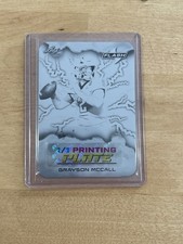 Grayson McCall 2025 Leaf Eclectic Signature Series Football 1/1 Printing Plate