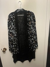 Out From Under Urban Outfitters Starlight Crush Velvet Robe Duster Women Sz XS/S