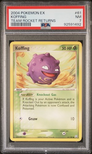 Koffing graded PSA 7 for sale on eBay